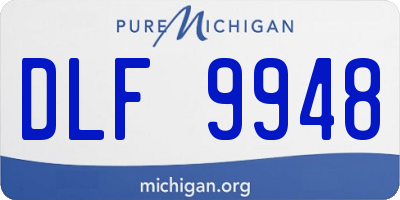MI license plate DLF9948