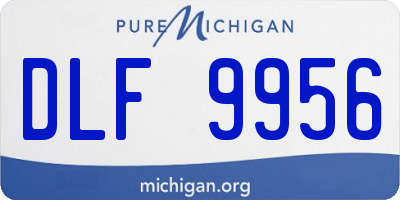 MI license plate DLF9956