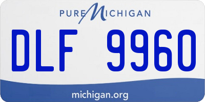 MI license plate DLF9960