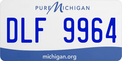 MI license plate DLF9964