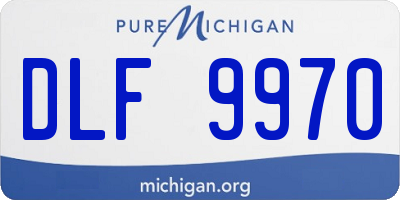 MI license plate DLF9970