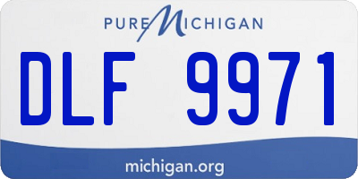 MI license plate DLF9971