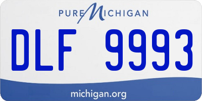 MI license plate DLF9993