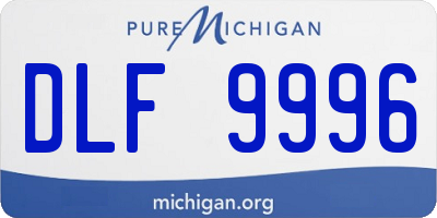 MI license plate DLF9996
