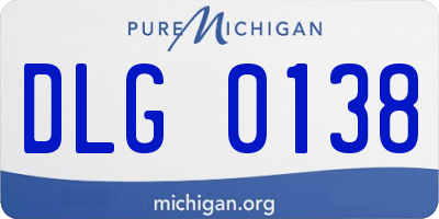 MI license plate DLG0138