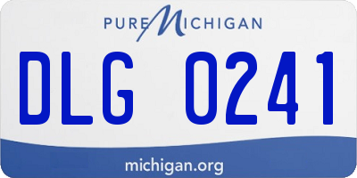 MI license plate DLG0241