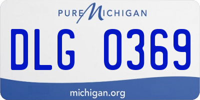 MI license plate DLG0369