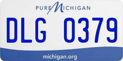 MI license plate DLG0379