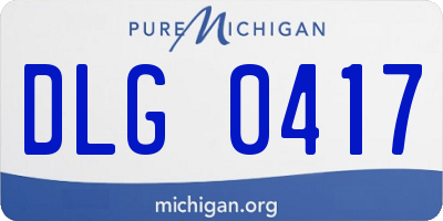 MI license plate DLG0417