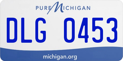 MI license plate DLG0453