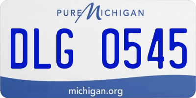 MI license plate DLG0545