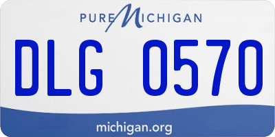 MI license plate DLG0570