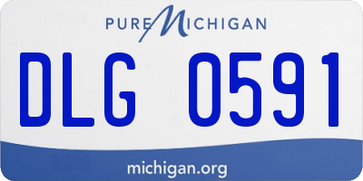 MI license plate DLG0591