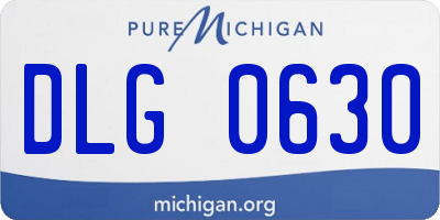 MI license plate DLG0630
