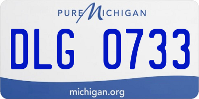 MI license plate DLG0733