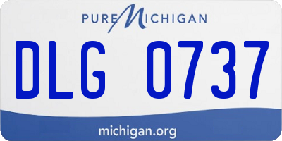 MI license plate DLG0737