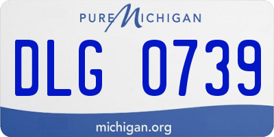 MI license plate DLG0739