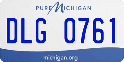 MI license plate DLG0761