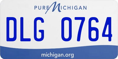 MI license plate DLG0764