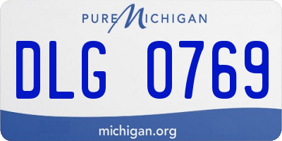 MI license plate DLG0769