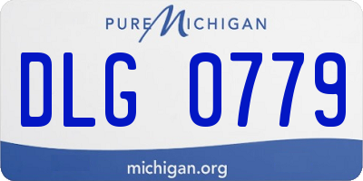 MI license plate DLG0779