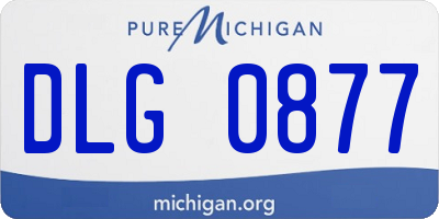 MI license plate DLG0877
