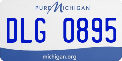 MI license plate DLG0895