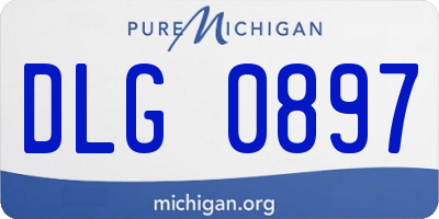 MI license plate DLG0897