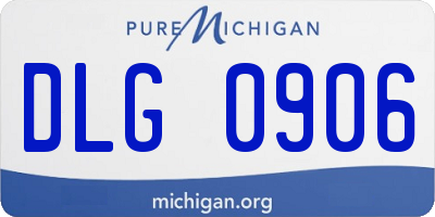 MI license plate DLG0906