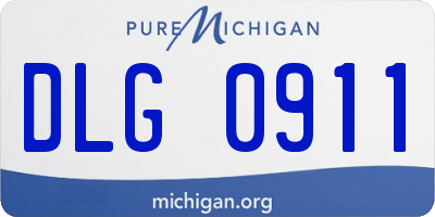 MI license plate DLG0911