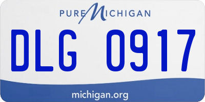 MI license plate DLG0917