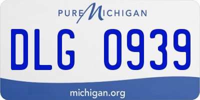 MI license plate DLG0939