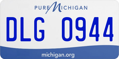 MI license plate DLG0944