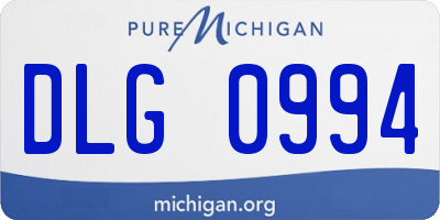 MI license plate DLG0994