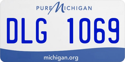 MI license plate DLG1069