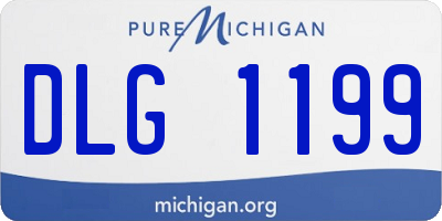 MI license plate DLG1199