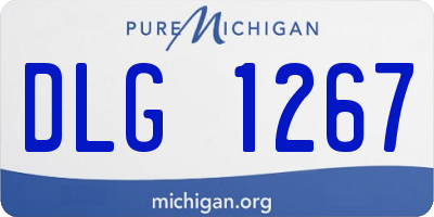MI license plate DLG1267