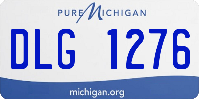 MI license plate DLG1276
