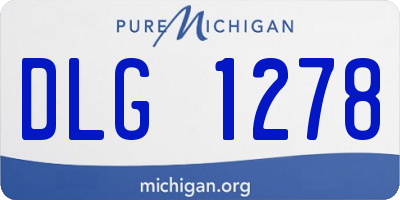 MI license plate DLG1278