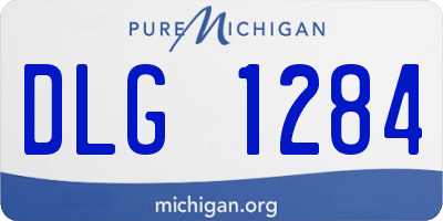 MI license plate DLG1284