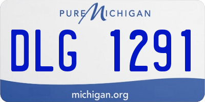 MI license plate DLG1291