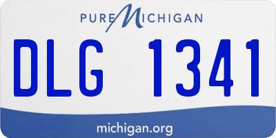 MI license plate DLG1341