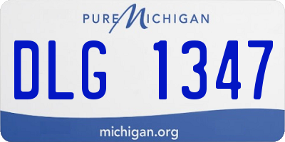 MI license plate DLG1347
