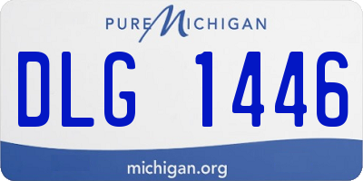 MI license plate DLG1446
