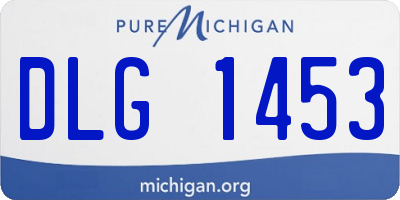 MI license plate DLG1453