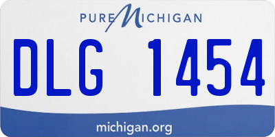 MI license plate DLG1454