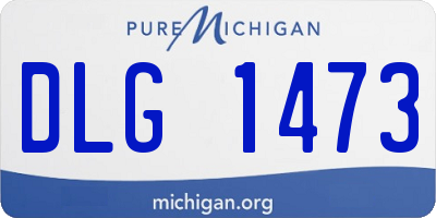 MI license plate DLG1473