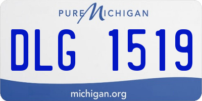 MI license plate DLG1519