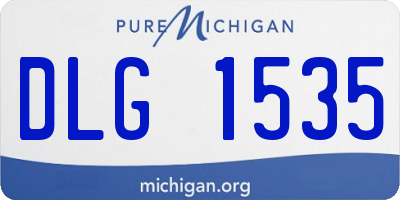 MI license plate DLG1535