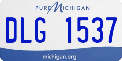 MI license plate DLG1537